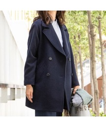 AOYAMA | 【カシミヤブレンド】ウールショート丈Pコート(ピーコート)