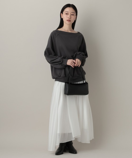 A part by（アパートバイ）の「スクエアハンドバッグ（ショルダーバッグ・レディース・アイボリー/ブラック・FREE）」の3枚目の写真