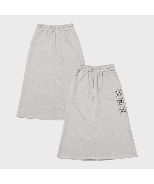 ARTISTWEAR（アーティストウェア）の「[ATW]イリュージョンロングスカート（スカート・レディース・ブラック/グレー・SMALL/MEDIUM）」の2枚目の写真