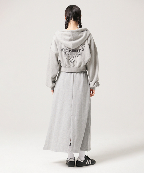 ARTISTWEAR（アーティストウェア）の「[ATW]イリュージョンロングスカート（スカート・レディース・ブラック/グレー・SMALL/MEDIUM）」の6枚目の写真