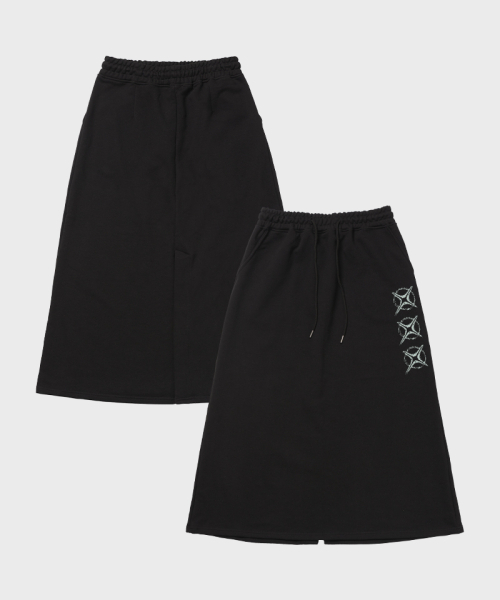 ARTISTWEAR（アーティストウェア）の「[ATW]イリュージョンロングスカート（スカート・レディース・ブラック/グレー・SMALL/MEDIUM）」の7枚目の写真