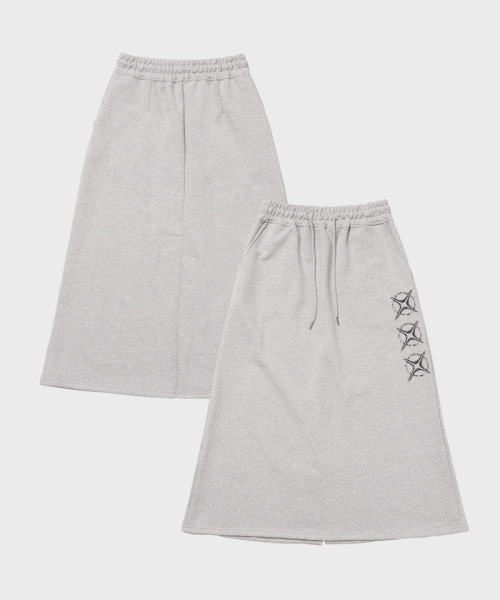 ARTISTWEAR（アーティストウェア）の「[ATW]イリュージョンロングスカート（スカート・レディース・ブラック/グレー・SMALL/MEDIUM）」の8枚目の写真