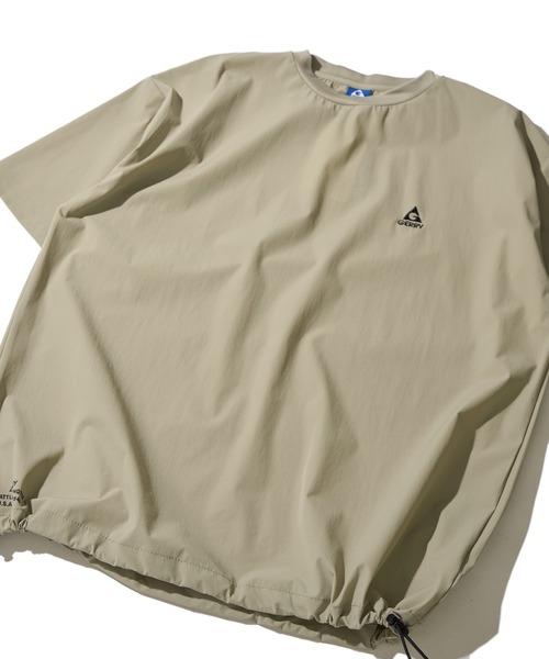 GERRY(ジェリー)の「【GERRY/ジェリー】接触冷感 裾ドローコード ストレッチナイロン ショートスリーブTシャツ(Tシャツ/カットソー・メンズ・グレイッシュベージュ/ブラック/ブラウン・X-LARGE/LARGE/MEDIUM)」の3枚目の写真
