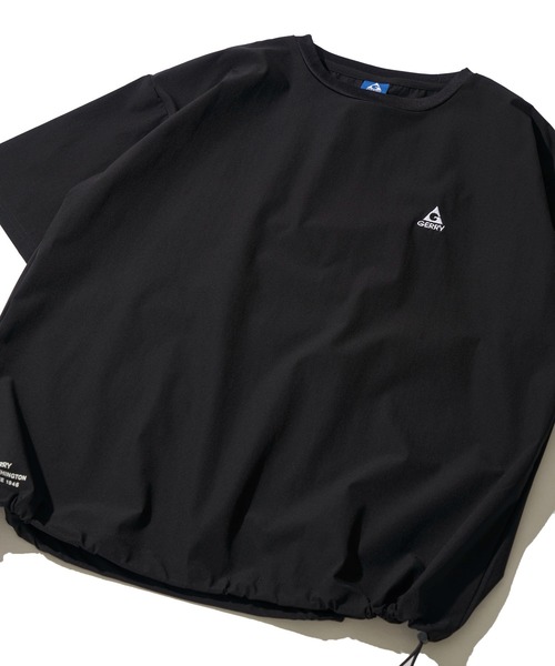 GERRY(ジェリー)の「【GERRY/ジェリー】接触冷感 裾ドローコード ストレッチナイロン ショートスリーブTシャツ(Tシャツ/カットソー・メンズ・グレイッシュベージュ/ブラック/ブラウン・X-LARGE/LARGE/MEDIUM)」の1枚目の写真
