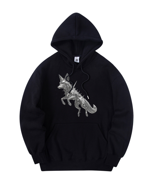 クロムフォックス フード ブラック（パーカー）｜RADINEO（ラディネオ