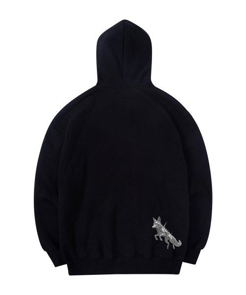 クロムフォックス フード ブラック（パーカー）｜RADINEO（ラディネオ