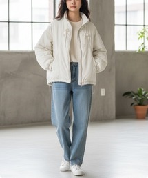 デイリールーズフィット ハイネック中綿ブルゾン