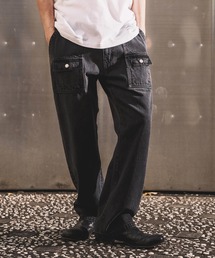 mp14449-AGING BLACK DENIM BUSH PANTS ブラックデニムブッシュパンツ(26SSPT006)