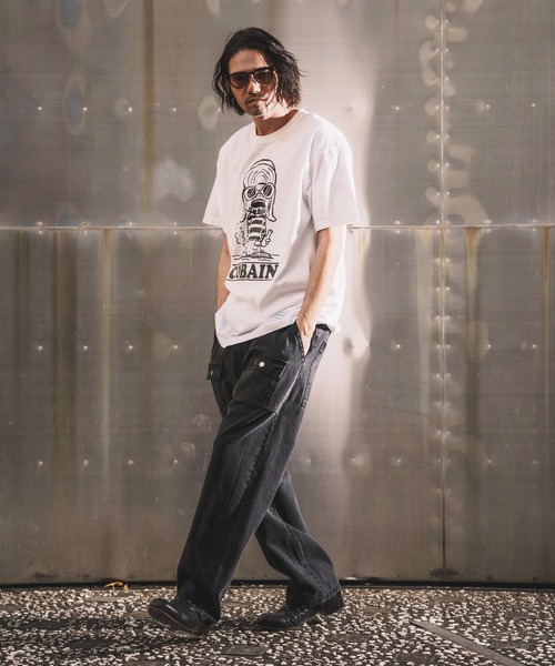 WONDER WALL MOTEL(ワンダーウォールモーテル)の「mp14449-AGING BLACK DENIM BUSH PANTS ブラックデニムブッシュパンツ(26SSPT006)(デニムパンツ・メンズ・ブラック・XL/L/M/S)」の7枚目の写真