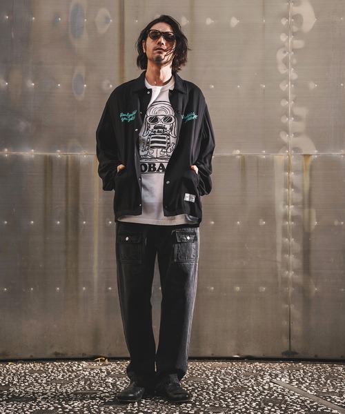 WONDER WALL MOTEL(ワンダーウォールモーテル)の「mp14449-AGING BLACK DENIM BUSH PANTS ブラックデニムブッシュパンツ(26SSPT006)(デニムパンツ・メンズ・ブラック・XL/L/M/S)」の11枚目の写真