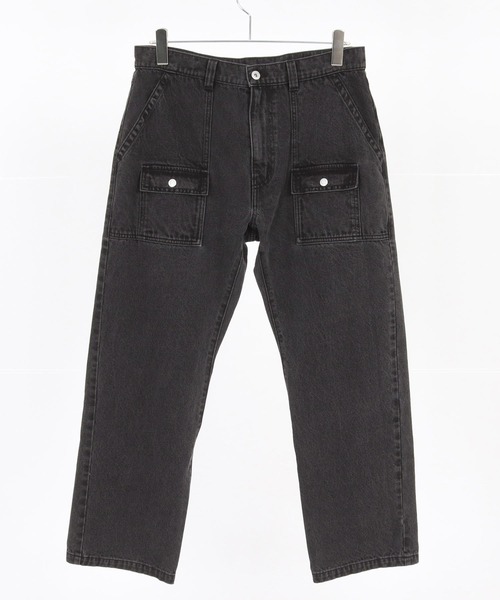 WONDER WALL MOTEL(ワンダーウォールモーテル)の「mp14449-AGING BLACK DENIM BUSH PANTS ブラックデニムブッシュパンツ(26SSPT006)(デニムパンツ・メンズ・ブラック・XL/L/M/S)」の14枚目の写真