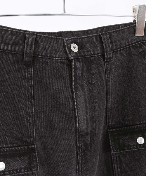WONDER WALL MOTEL(ワンダーウォールモーテル)の「mp14449-AGING BLACK DENIM BUSH PANTS ブラックデニムブッシュパンツ(26SSPT006)(デニムパンツ・メンズ・ブラック・XL/L/M/S)」の16枚目の写真
