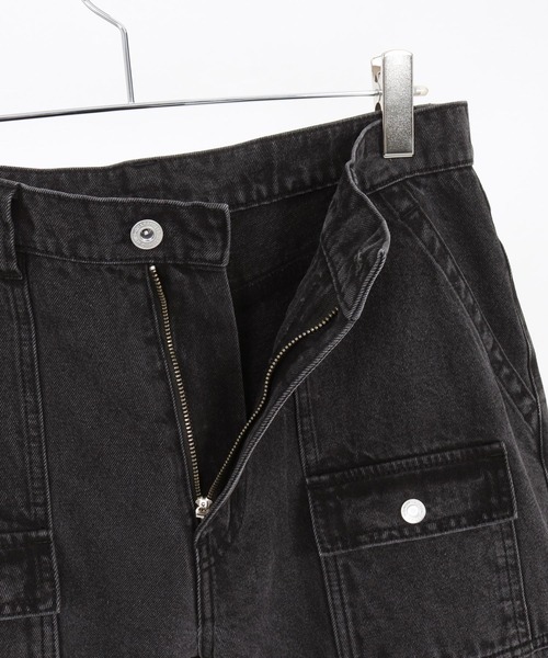 WONDER WALL MOTEL(ワンダーウォールモーテル)の「mp14449-AGING BLACK DENIM BUSH PANTS ブラックデニムブッシュパンツ(26SSPT006)(デニムパンツ・メンズ・ブラック・XL/L/M/S)」の17枚目の写真