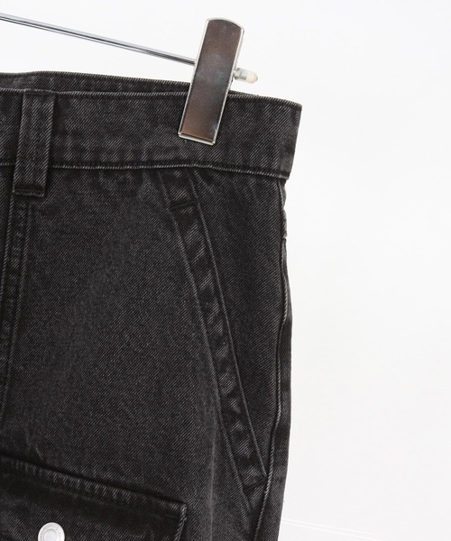 WONDER WALL MOTEL(ワンダーウォールモーテル)の「mp14449-AGING BLACK DENIM BUSH PANTS ブラックデニムブッシュパンツ(26SSPT006)(デニムパンツ・メンズ・ブラック・XL/L/M/S)」の18枚目の写真