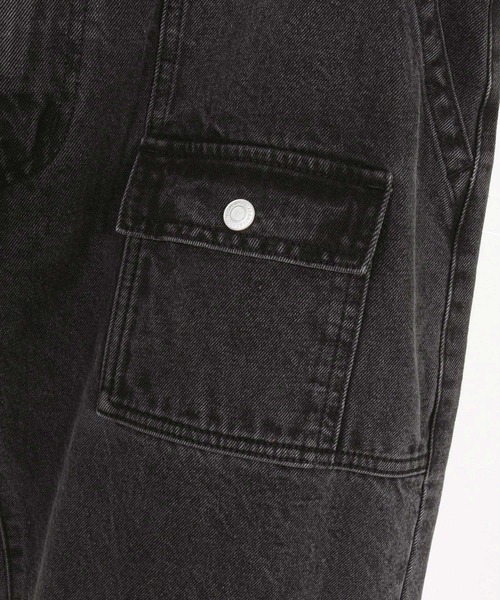 WONDER WALL MOTEL(ワンダーウォールモーテル)の「mp14449-AGING BLACK DENIM BUSH PANTS ブラックデニムブッシュパンツ(26SSPT006)(デニムパンツ・メンズ・ブラック・XL/L/M/S)」の19枚目の写真