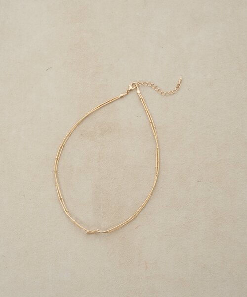 Jena espace merveilleux（ジェナ　エスパスメルヴェイユ）の「ムスビナローネックレス（リング・レディース・ゴールド・FREE）」の4枚目の写真