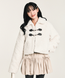 CNVS（ベティ ブープ）の「ベティブープ バックルファージャケット_アイボリー（その他アウター）」