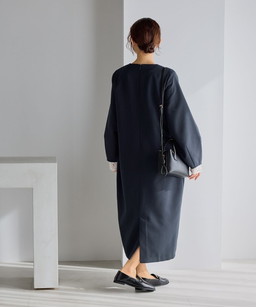 WEB限定】キーネックフォルムワンピース《オケージョン2026SS