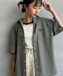 FRED PERRY | [FRED PERRY/フレッドペリー] ワンポイントロゴ刺繍 ギンガムチェック ショートスリーブシャツ(シャツ/ブラウス)
