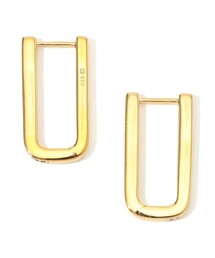 ■Otiumberg. Pave Edged Rectangle フープピアス