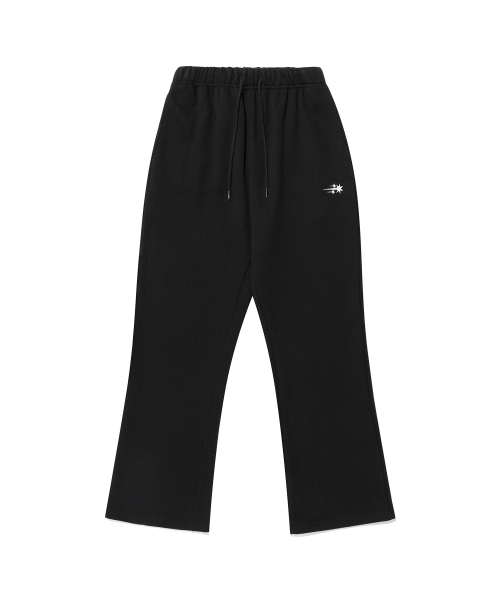 NICE GHOST CLUB(ナイスゴーストクラブ)の「BOOTS CUT SWEAT PANTS_BLACK(NG2EFUPA01A)(スウェットパンツ・レディース・ブラック・L)」の1枚目の写真