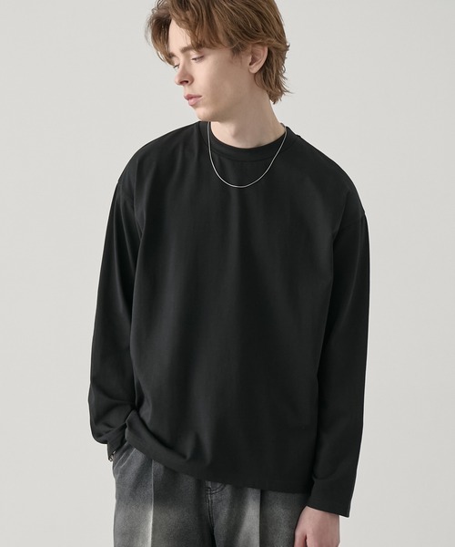 EASENCE】ボックスシルエット サイドスリット ベーシックロング