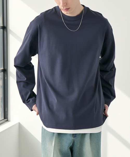 EASENCE】ボックスシルエット サイドスリット ベーシックロング