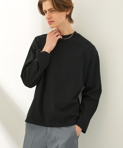 EASENCE】ボックスシルエット サイドスリット ベーシックロング