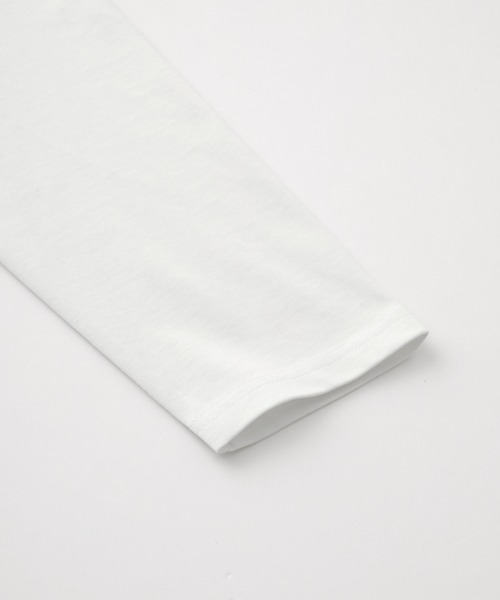 EASENCE（イーズエンス）の「【EASENCE】ボックスシルエット サイドスリット ベーシックロングスリーブTシャツ / UVカット＜COMFORT EDITシリーズ＞（Tシャツ/カットソー・メンズ・ホワイト/ダークグレー/モカ/ネイビー/ブラック・S/M/L）」の14枚目の写真