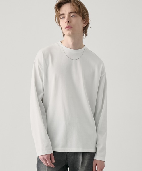 EASENCE】ボックスシルエット サイドスリット ベーシックロング