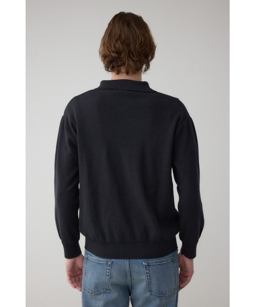 AZUL by moussy（アズールバイマウジー）の「ジップアップ襟付きニットカーディガン（カーディガン/ボレロ・メンズ・ダークグレー/ライトブラック/ブラウン・LARGE/X-LARGE/MEDIUM）」の10枚目の写真