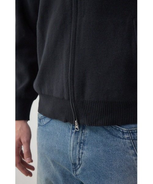 AZUL by moussy（アズールバイマウジー）の「ジップアップ襟付きニットカーディガン（カーディガン/ボレロ・メンズ・ダークグレー/ライトブラック/ブラウン・LARGE/X-LARGE/MEDIUM）」の14枚目の写真