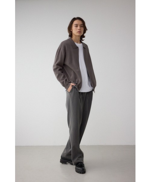 AZUL by moussy（アズールバイマウジー）の「ジップアップ襟付きニットカーディガン（カーディガン/ボレロ・メンズ・ダークグレー/ライトブラック/ブラウン・LARGE/X-LARGE/MEDIUM）」の19枚目の写真