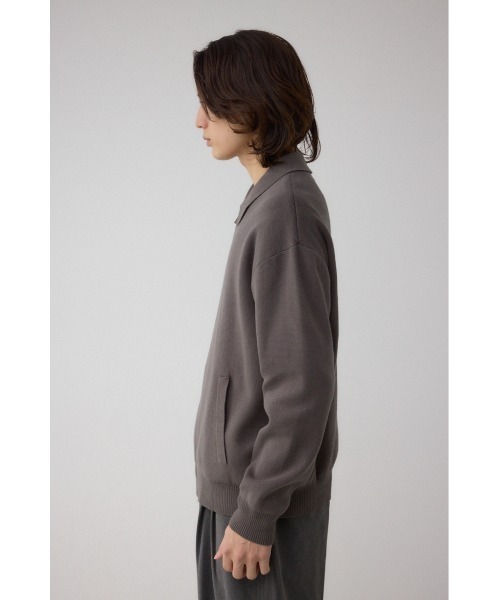 AZUL by moussy（アズールバイマウジー）の「ジップアップ襟付きニットカーディガン（カーディガン/ボレロ・メンズ・ダークグレー/ライトブラック/ブラウン・LARGE/X-LARGE/MEDIUM）」の21枚目の写真