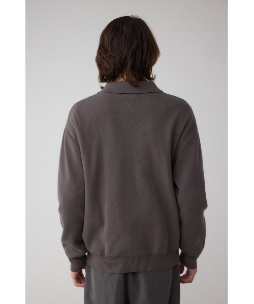 AZUL by moussy（アズールバイマウジー）の「ジップアップ襟付きニットカーディガン（カーディガン/ボレロ・メンズ・ダークグレー/ライトブラック/ブラウン・LARGE/X-LARGE/MEDIUM）」の22枚目の写真