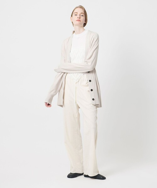 AEWEN MATOPH（イウエン マトフ）の「＜AEWEN MATOPH＞ウエストタックニットカーディガン ‐ウォッシャブル‐（カーディガン/ボレロ・レディース・ダークグレー/ナチュラル・FREE）」の7枚目の写真