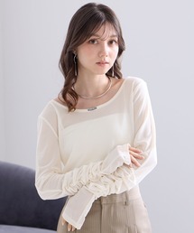 Elishe（エリシェ）の「シアギャザートップス（その他トップス）」