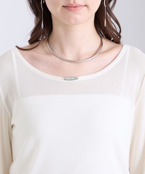 Elishe(エリシェ)の「シアギャザートップス(Tシャツ/カットソー・レディース・ホワイト/ピンク/ブラック/ライトブルー・FREE)」の18枚目の写真