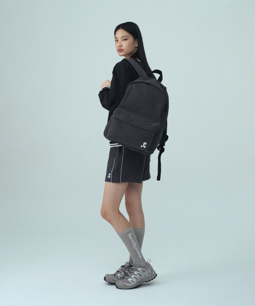 Rest&Recreation(レストアンドレクリエーション)の「WASHED COTTON BACKPACK - CHARCOAL(バックパック/リュック・メンズ・その他・ONE SIZE)」の3枚目の写真