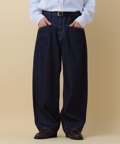 セール】12oz Barrel Leg Super Buggy Denim pants/デニムバレルパンツ