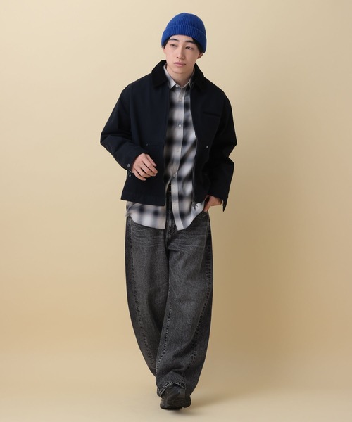 RAGEBLUE（レイジブルー）の「12oz Barrel Leg Super Buggy Denim pants/デニムバレルパンツ（デニムパンツ・メンズ・ダークグレー/ネイビー/ブルー・SMALL/MEDIUM/LARGE）」の4枚目の写真