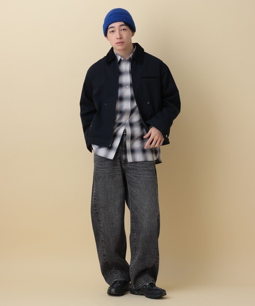 RAGEBLUE（レイジブルー）の「12oz Barrel Leg Super Buggy Denim pants/デニムバレルパンツ（デニムパンツ・メンズ・ダークグレー/ネイビー/ブルー・SMALL/MEDIUM/LARGE）」の5枚目の写真