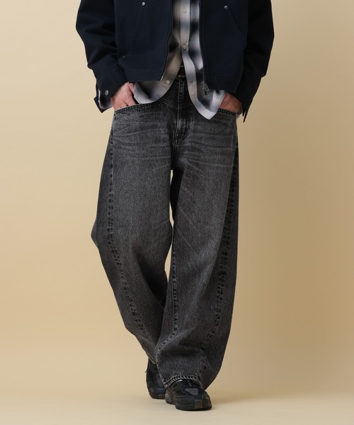 RAGEBLUE（レイジブルー）の「12oz Barrel Leg Super Buggy Denim pants/デニムバレルパンツ（デニムパンツ・メンズ・ダークグレー/ネイビー/ブルー・SMALL/MEDIUM/LARGE）」の7枚目の写真
