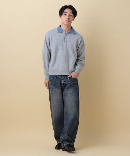 RAGEBLUE（レイジブルー）の「12oz Barrel Leg Super Buggy Denim pants/デニムバレルパンツ（デニムパンツ・メンズ・ダークグレー/ネイビー/ブルー・SMALL/MEDIUM/LARGE）」の9枚目の写真