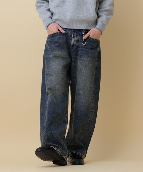 セール】12oz Barrel Leg Super Buggy Denim pants/デニムバレルパンツ