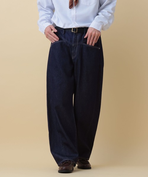 RAGEBLUE（レイジブルー）の「12oz Barrel Leg Super Buggy Denim pants/デニムバレルパンツ（デニムパンツ・メンズ・ダークグレー/ネイビー/ブルー・SMALL/MEDIUM/LARGE）」の19枚目の写真