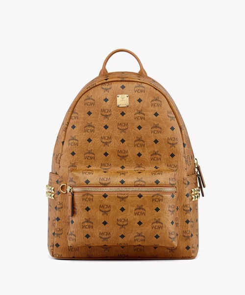 MCM（エムシーエム）の「MCM/エムシーエム/Stark Studs Backpack MED（バックパック/リュック・レディース・キャメル/ブラック・M）」の2枚目の写真