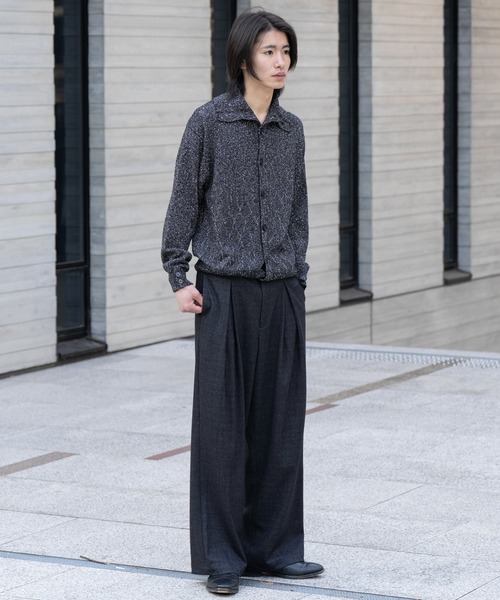 Box tuck check slacks / ボックスタックチェックスラックス