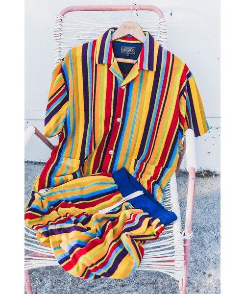 BEAMS PLUS(ビームスプラス)の「Pile Shorts Multi Stripe(その他パンツ・メンズ・その他・SMALL/MEDIUM/LARGE/X-LARGE)」の3枚目の写真