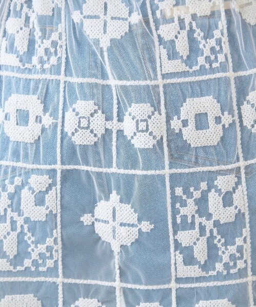 CIAOPANIC TYPY（チャオパニックティピー）の「【india】チュールレースミニスカート（スカート・レディース・ホワイト・ONE SIZE）」の6枚目の写真